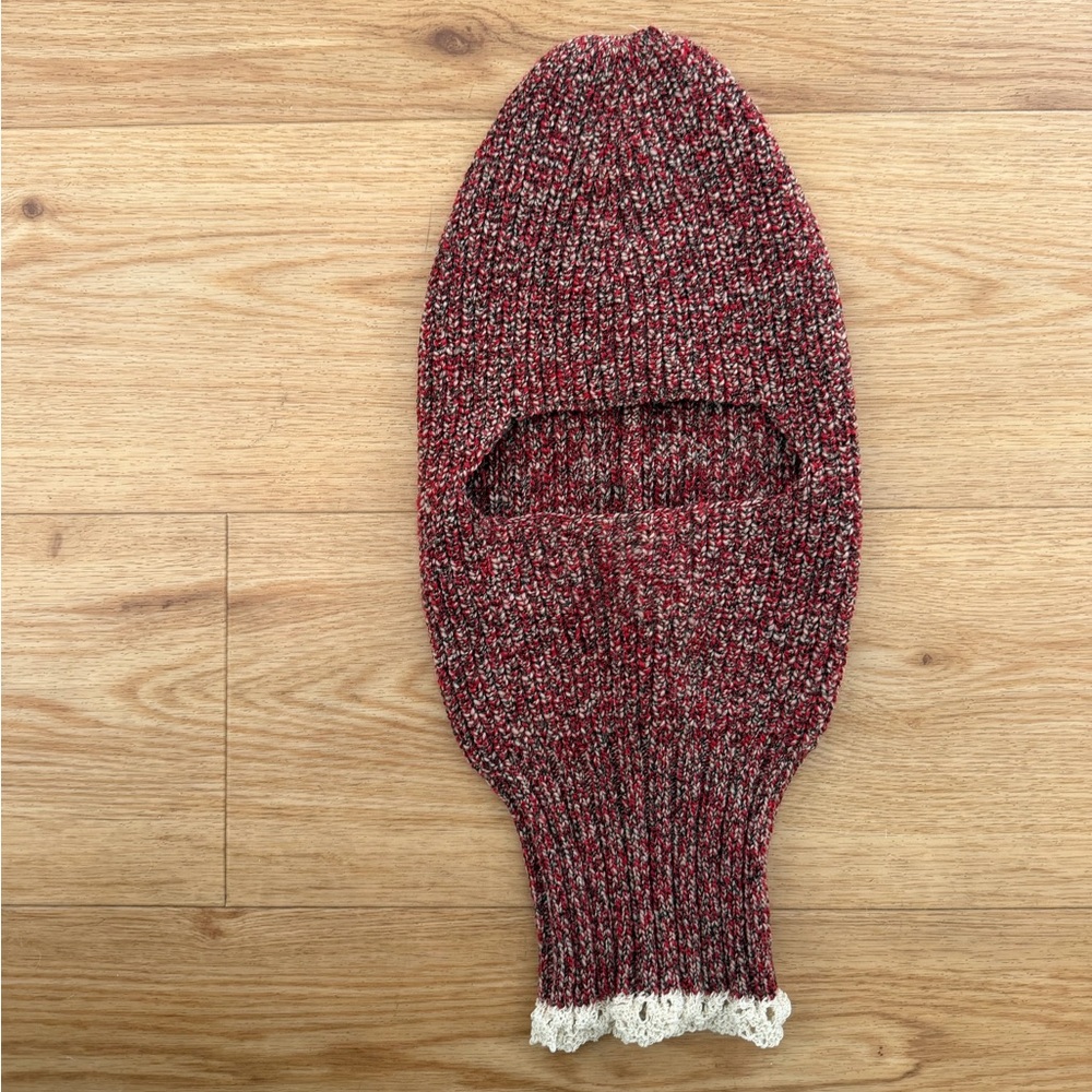 Gunia Project Wool Red Knit Balaclava